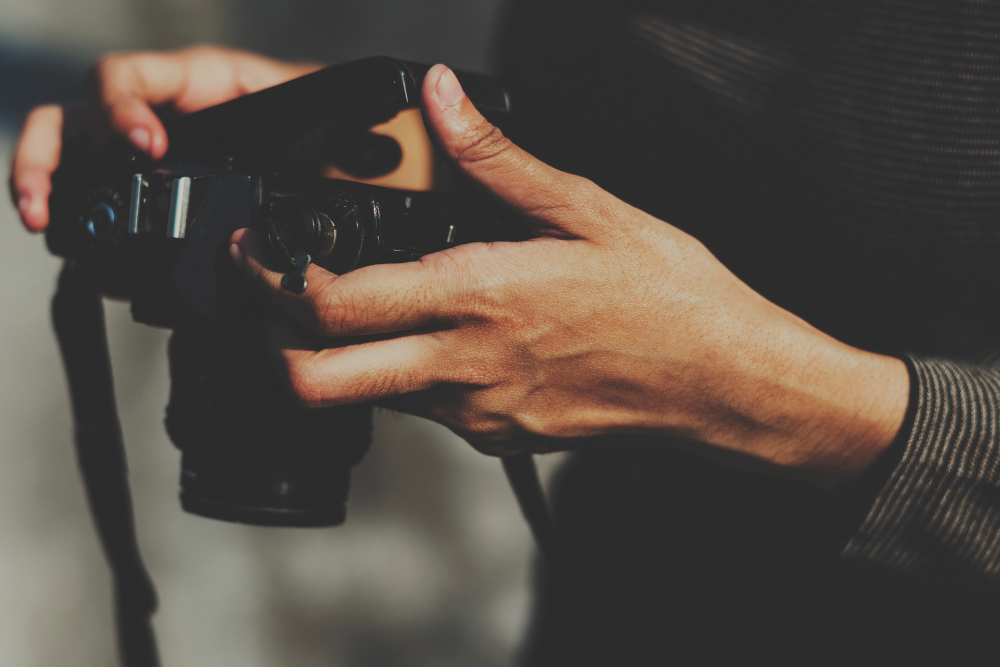 Fotógrafo profesional en acción